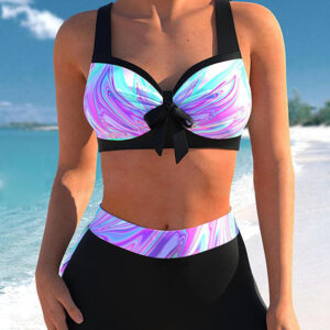 maillot de bain imprimé sangle