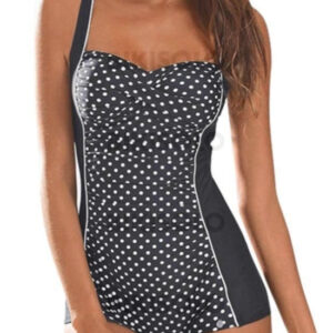 maillot de bain à pois femme