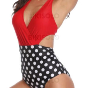 maillot de bain femme à pois classique
