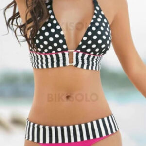 maillot de bain Bikisolo pois rayures