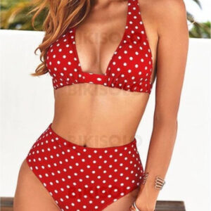 maillot de bain féminin à pois