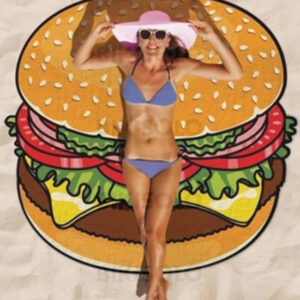 Serviette de plage aliments
