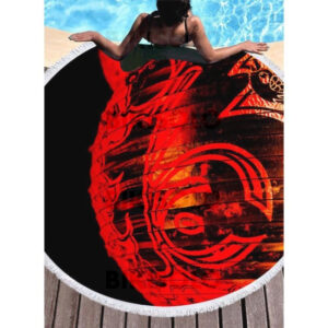 serviette de plage mode géométrique