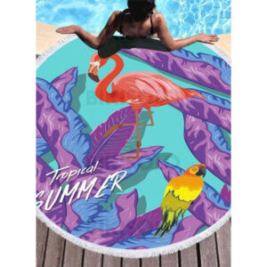 Serviette de plage à motifs fauniques