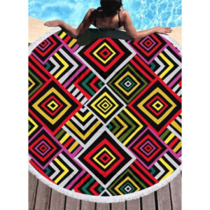 serviette de plage Boho géométrique