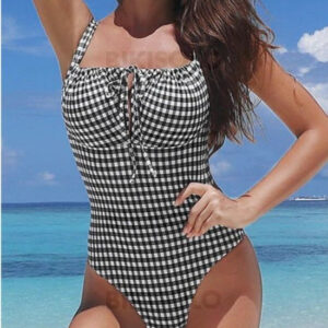 maillot de bain Femme Carreaux élégant
