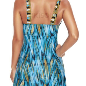 robe de bain femme grande taille à col V