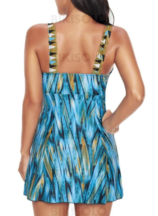 robe de bain femme grande taille à col V