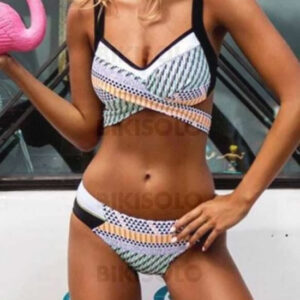 Maillot de bain coloré à bretelles