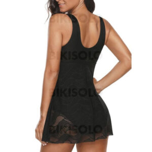 maillot de bain noir à bretelles