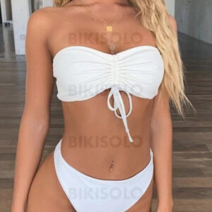 maillot de bain bandeau uni