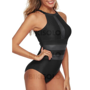 maillot de bain col rond femme