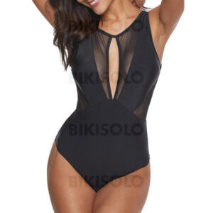 maillot de bain col U femme
