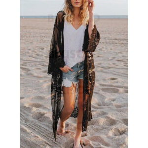 élégante robe de plage en polyester