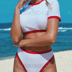 maillot de bain femme rouge