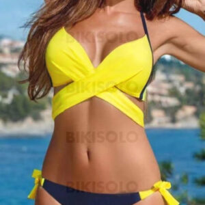 maillot de bain femme jaune