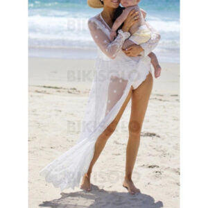 robe blanche transparente