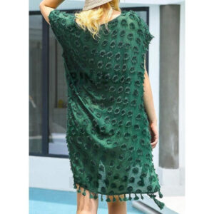 tenue de plage avec pompons