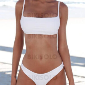 maillot de bain couleur unie femme