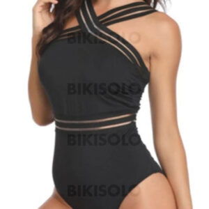 maillot de bain col v une pièce