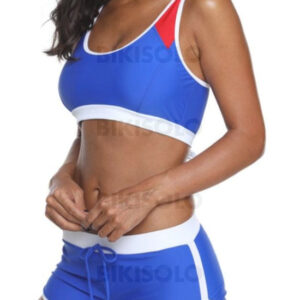 maillot de bain sportif couleur unie