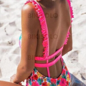 maillot de bain imprimé tropical