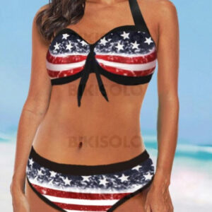 bikini vintage drapeau étoile