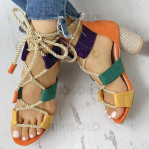 Talon bottier Sandales ouvertes