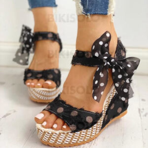 Bikisolo Femmes sandales Bowknot