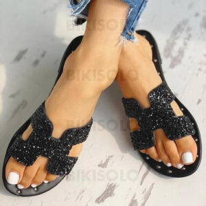 sandales Bikisolo avec paillettes