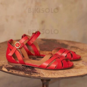 chaussures plate femmes en PU