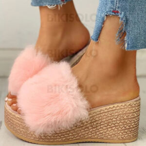 Sandales Chaussons avec Fourrure