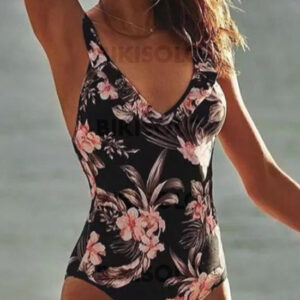 Maillot de bain fleuris une pièce