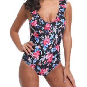 maillot de bain une pièce fleuris