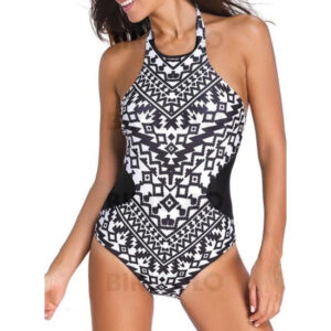 maillot de bain dos nu col haut