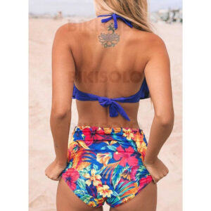 Maillot de bain froufrous dos nu