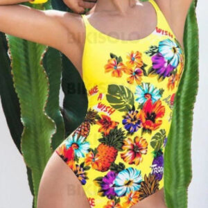 Maillot de bain une pièce fleur