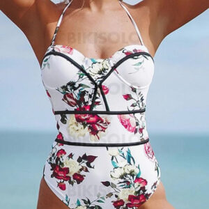 maillot de bain fleuris imprimé