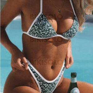 maillot de bain fleuris dos nu