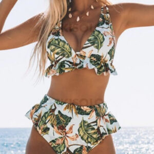 maillot de bain fleuri vintage