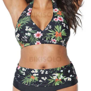 maillot de bain fleuris dos nu