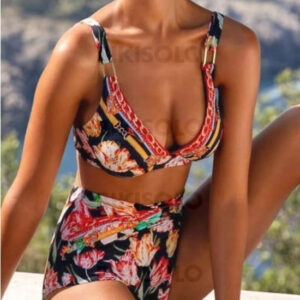 Maillot de bain bohème multicolore