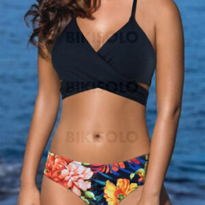maillot de bain motif fleuris