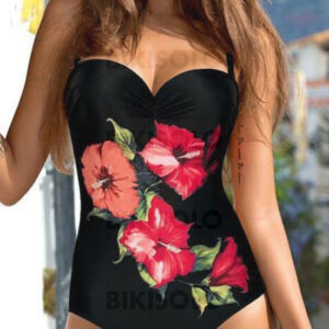 maillot de bain fleuri sangle