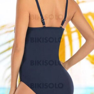 maillot de bain dos nu col v noir
