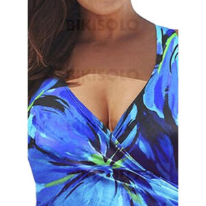 maillot de bain une pièce bleu