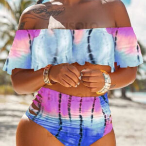 Maillot de bain bohème sans bretelle