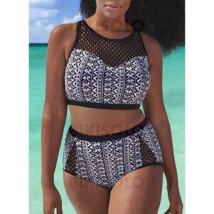 maillot de bain sans bretelle imprimé