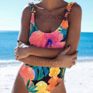 maillot de bain femme imprimé tropical