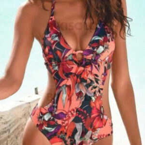 maillot de bain imprimé tropical
